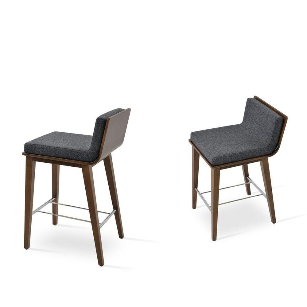 corona wood stools with dallas seat