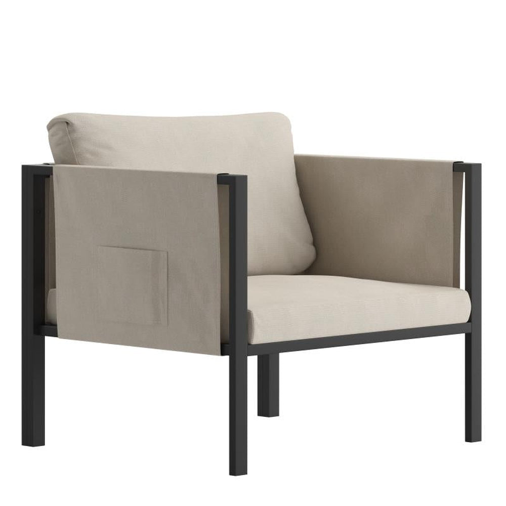 Lea Indoor/Outdoor Patio Chair with Cushions