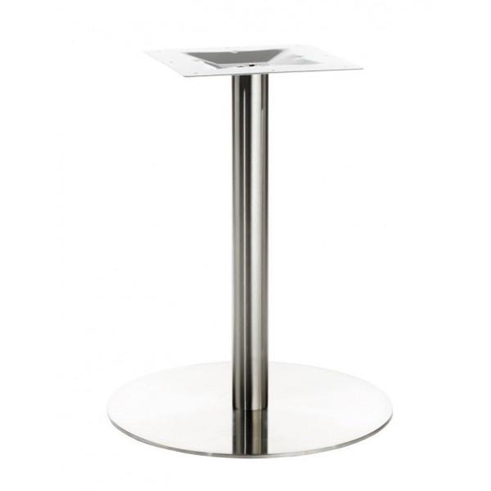 indoor brushed stainless steel round table base 99