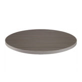 synthetic teak aluminum edge outdoor round table top