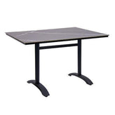 30 x 48 high pressure laminate table top aluminum base