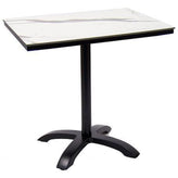 high pressure laminate table top with aluminum base