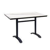 30 x 48 high pressure laminate table top aluminum base 2