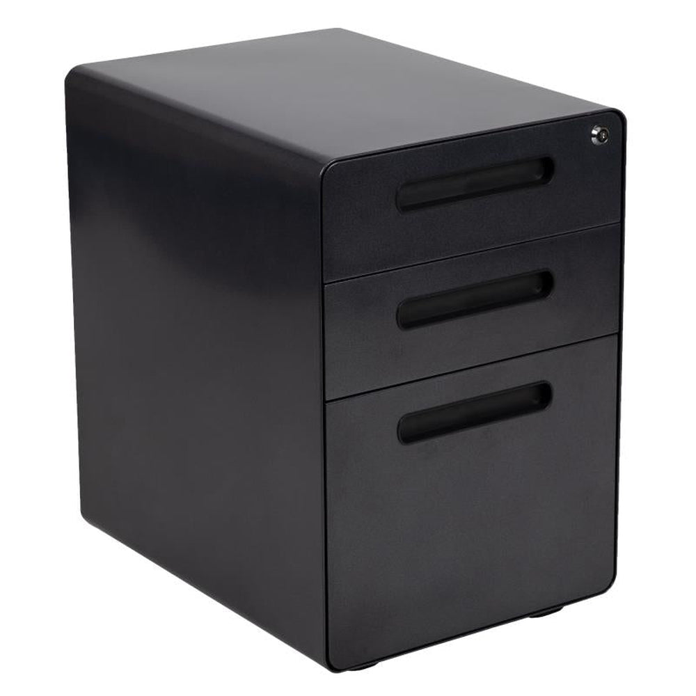 Wren Ergonomic 3-Drawer Mobile Locking Filing Cabinets