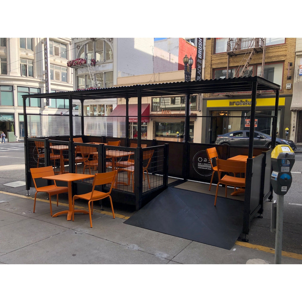 outdoor custom modular parklets