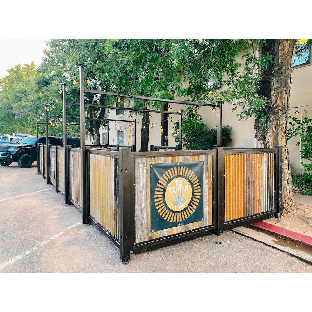 outdoor custom modular parklets