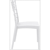 josephine outdoor dining chair white isp050 whi