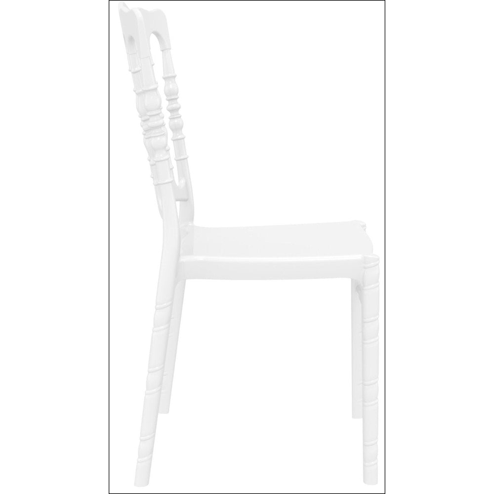 opera polycarbonate dining chair transparent clear isp061 tcl