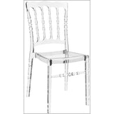 opera polycarbonate dining chair transparent clear isp061 tcl