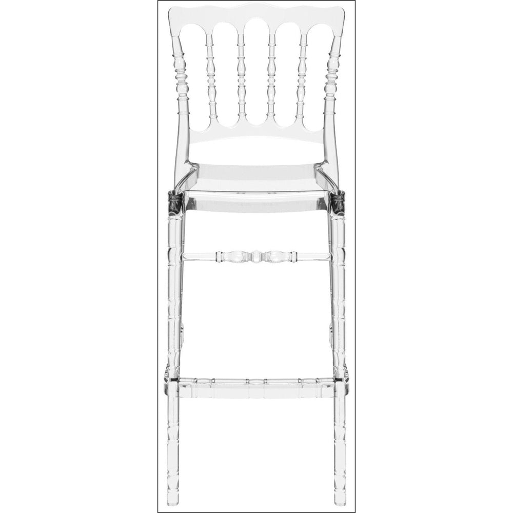 opera polycarbonate barstool transparent amber isp073 tamb