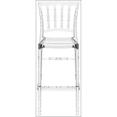 opera polycarbonate barstool transparent amber isp073 tamb