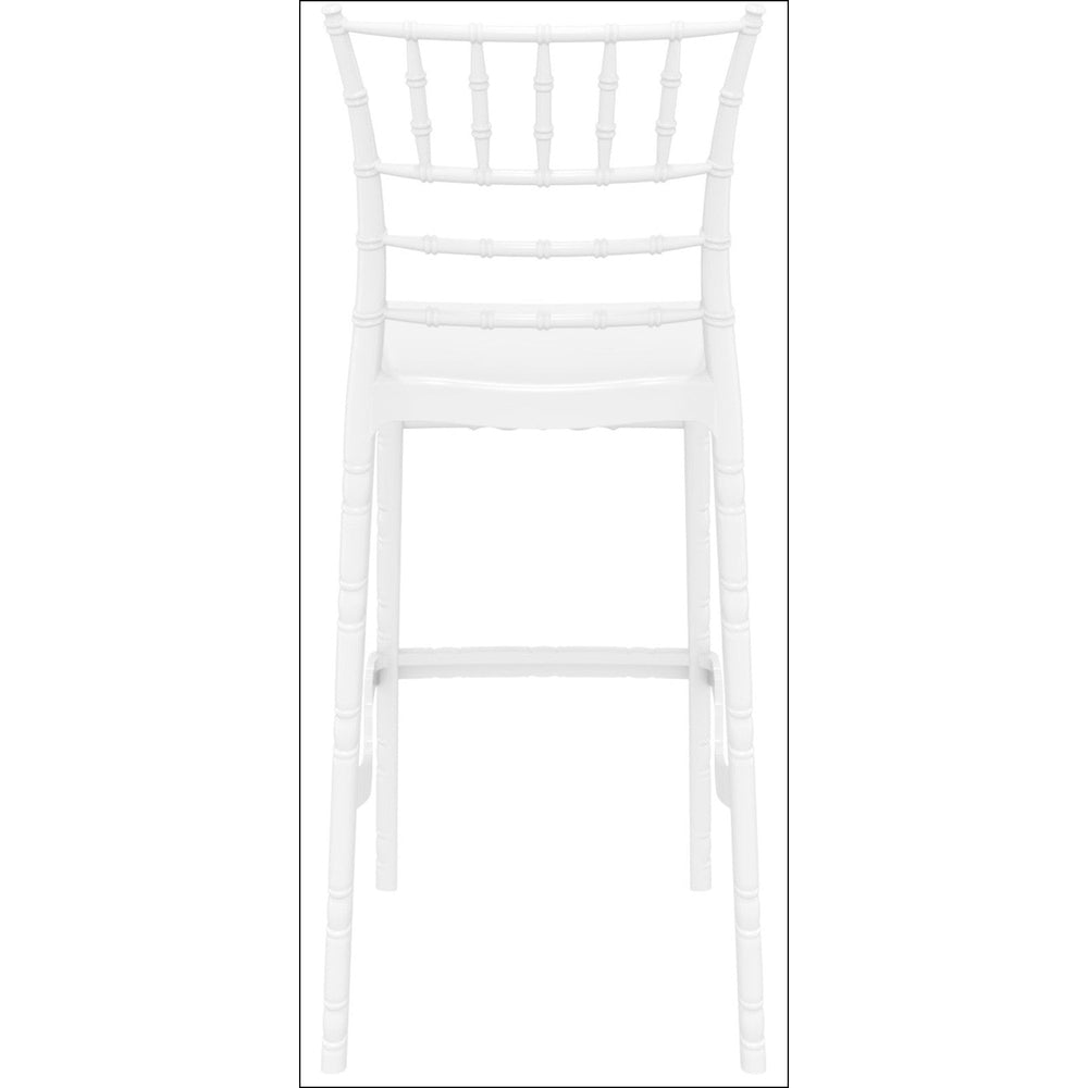 chiavari polycarbonate barstool glossy white isp083 gwhi