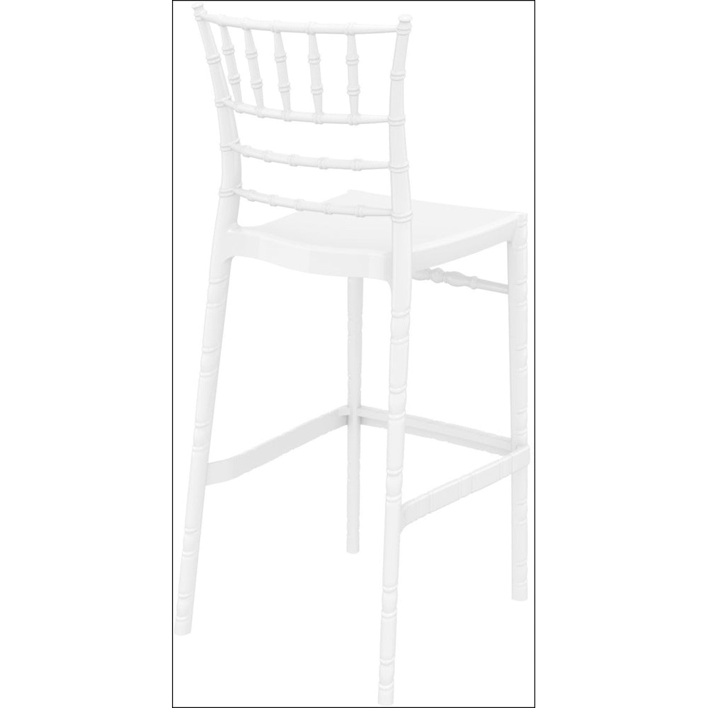 chiavari polycarbonate barstool glossy white isp083 gwhi