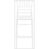 chiavari polycarbonate barstool glossy white isp083 gwhi