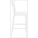 chiavari polycarbonate barstool glossy white isp083 gwhi