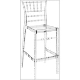 chiavari polycarbonate barstool glossy white isp083 gwhi