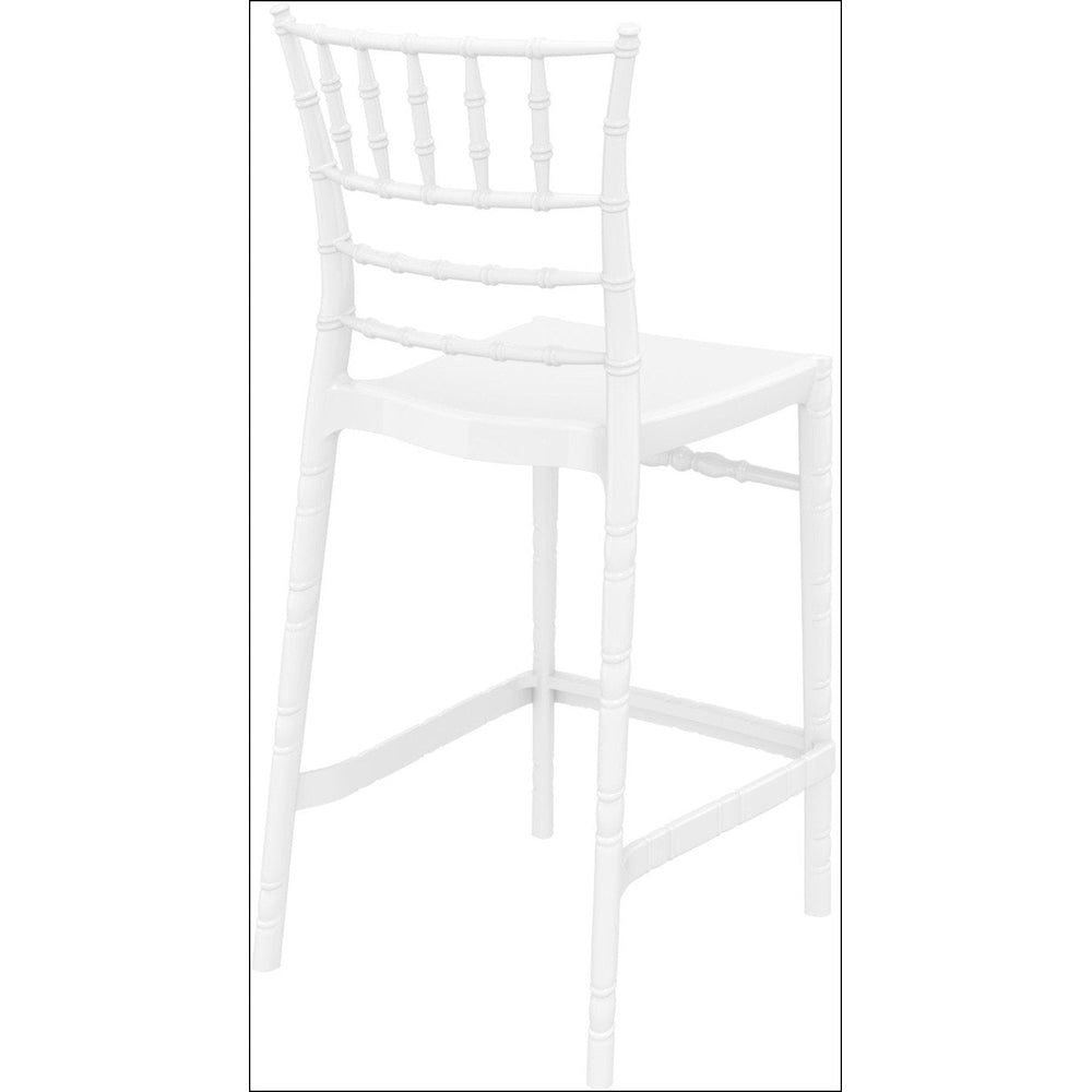 chiavari polycarbonate counter stool transparent amber isp084 tamb