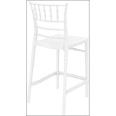 chiavari polycarbonate counter stool transparent amber isp084 tamb