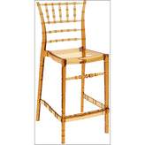 chiavari polycarbonate counter stool transparent amber isp084 tamb