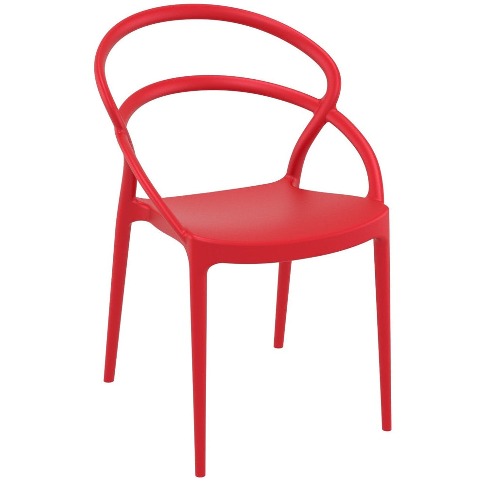 pia dining chair red