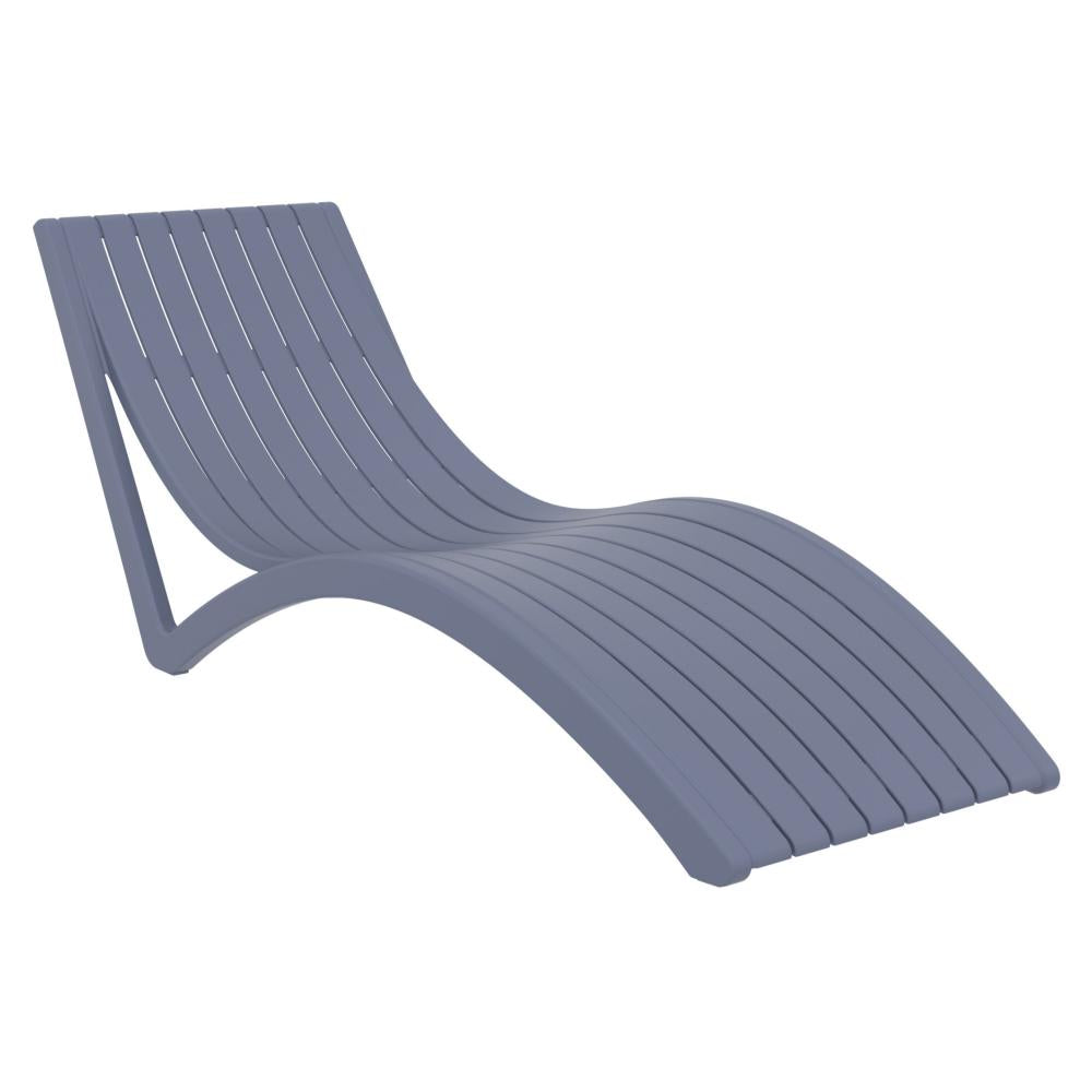 slim pool chaise sun lounger