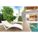 slim pool chaise sun lounger