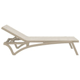 pacific sling chaise lounge white frame yellow sling isp089 whi yel