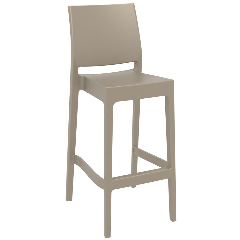 maya resin barstool white