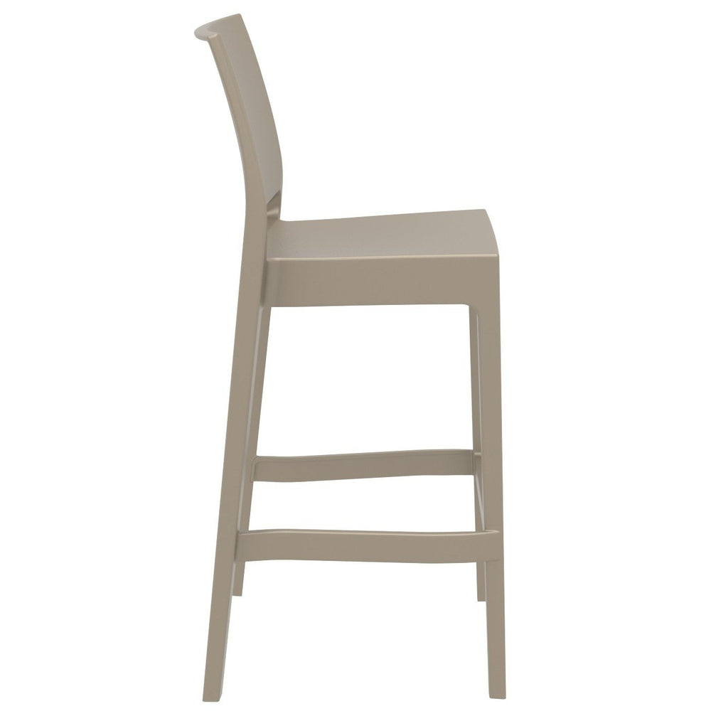 maya resin barstool white