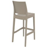 maya resin barstool white