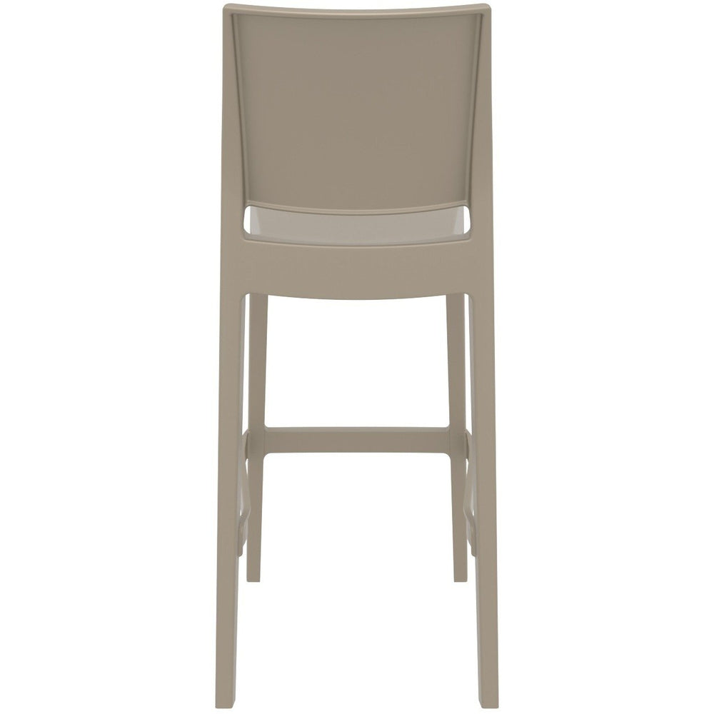 maya resin barstool white