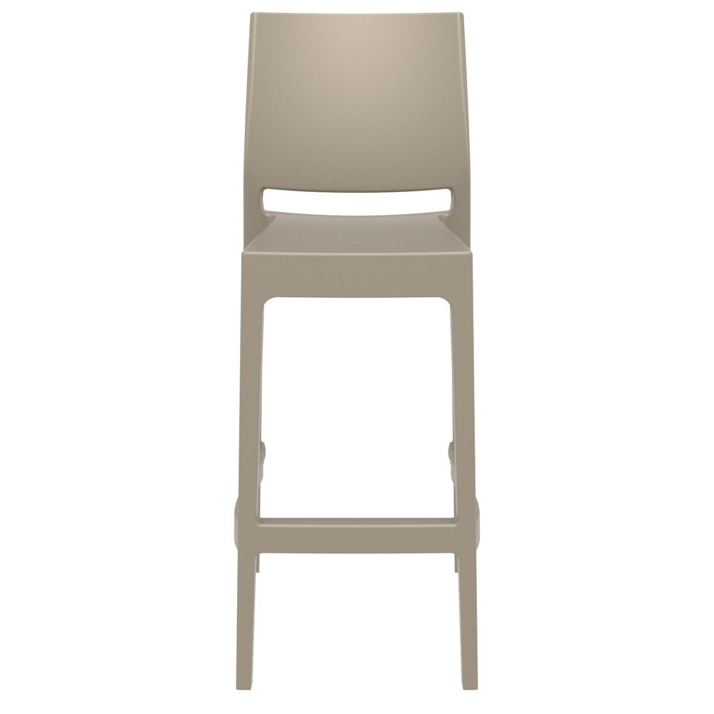 maya resin barstool white