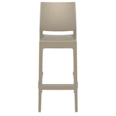 maya resin barstool white