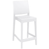 maya resin barstool white