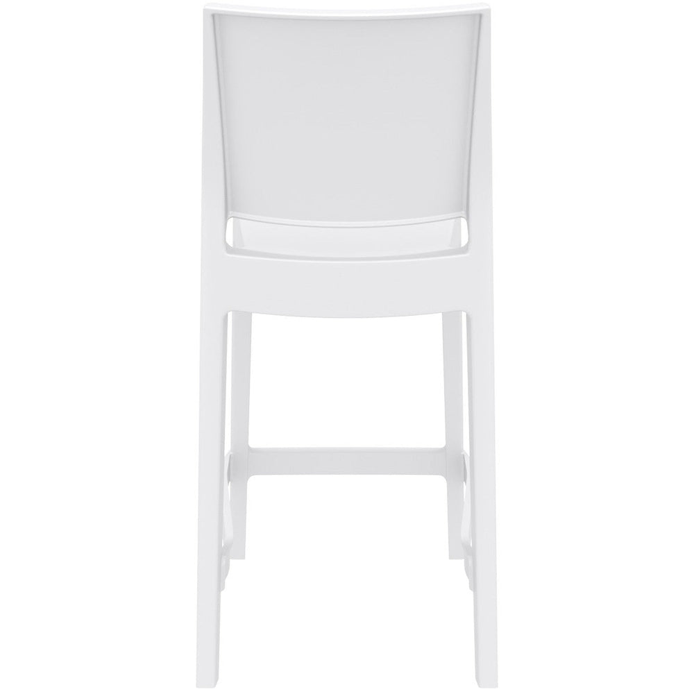 maya resin barstool white