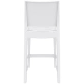 maya resin barstool white