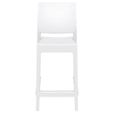 maya resin barstool white