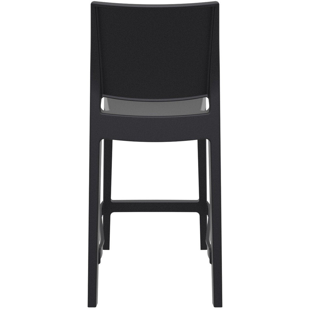 maya resin counter stool dove gray