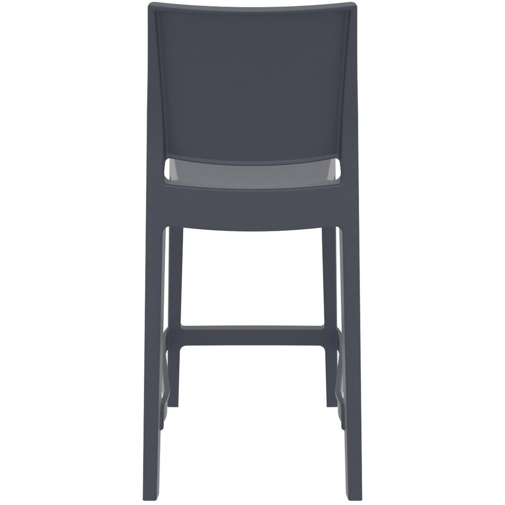 maya resin counter stool dove gray