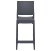 maya resin counter stool dove gray