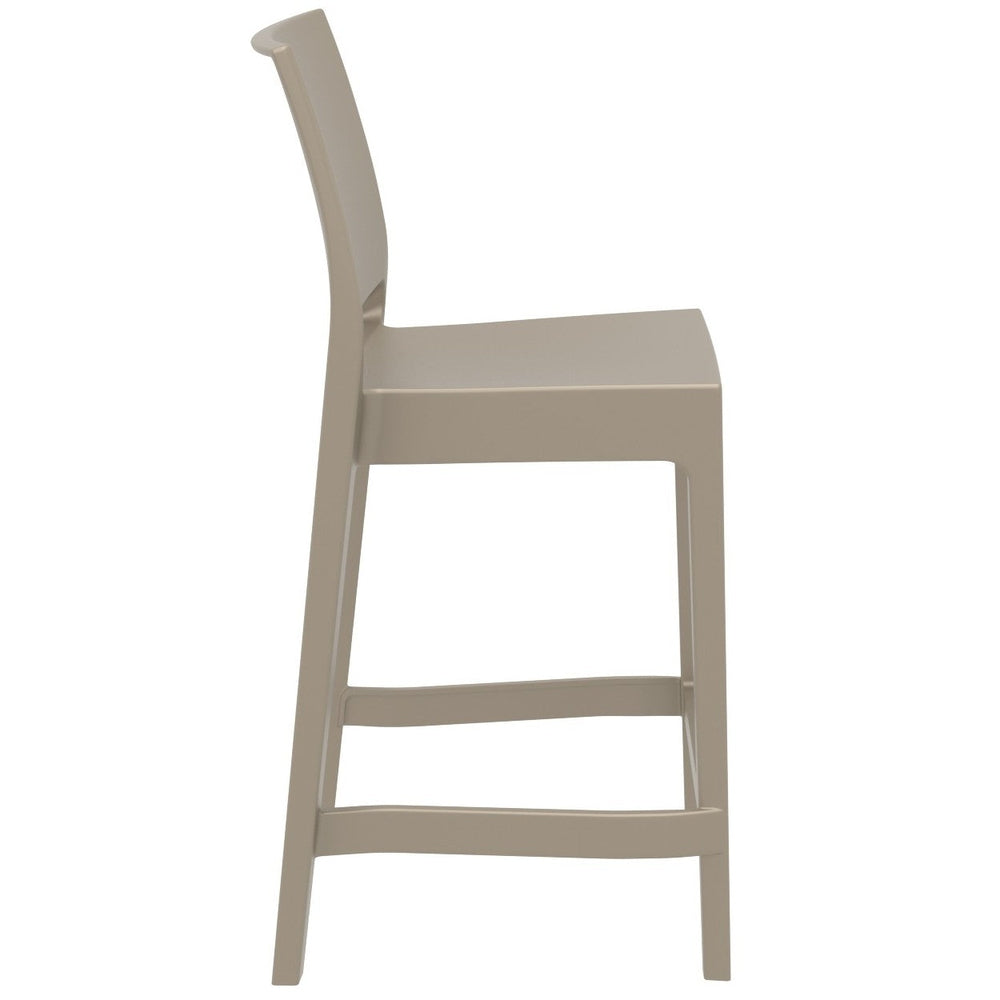 maya resin counter stool dove gray