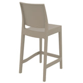 maya resin counter stool dove gray