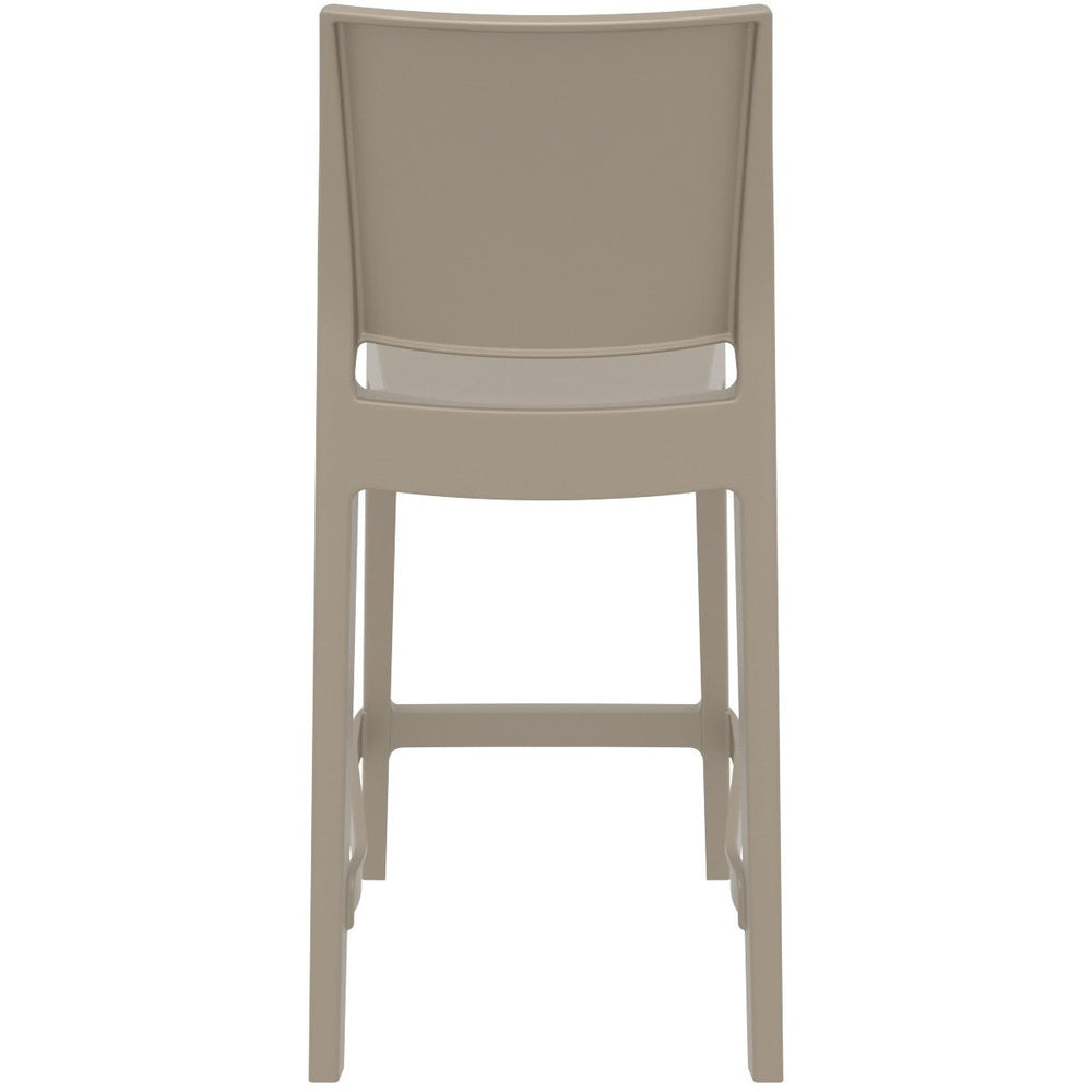 maya resin counter stool dove gray