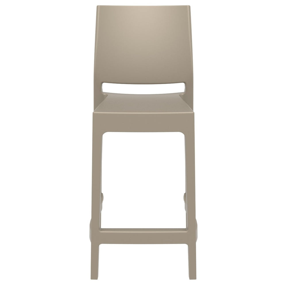 maya resin counter stool dove gray