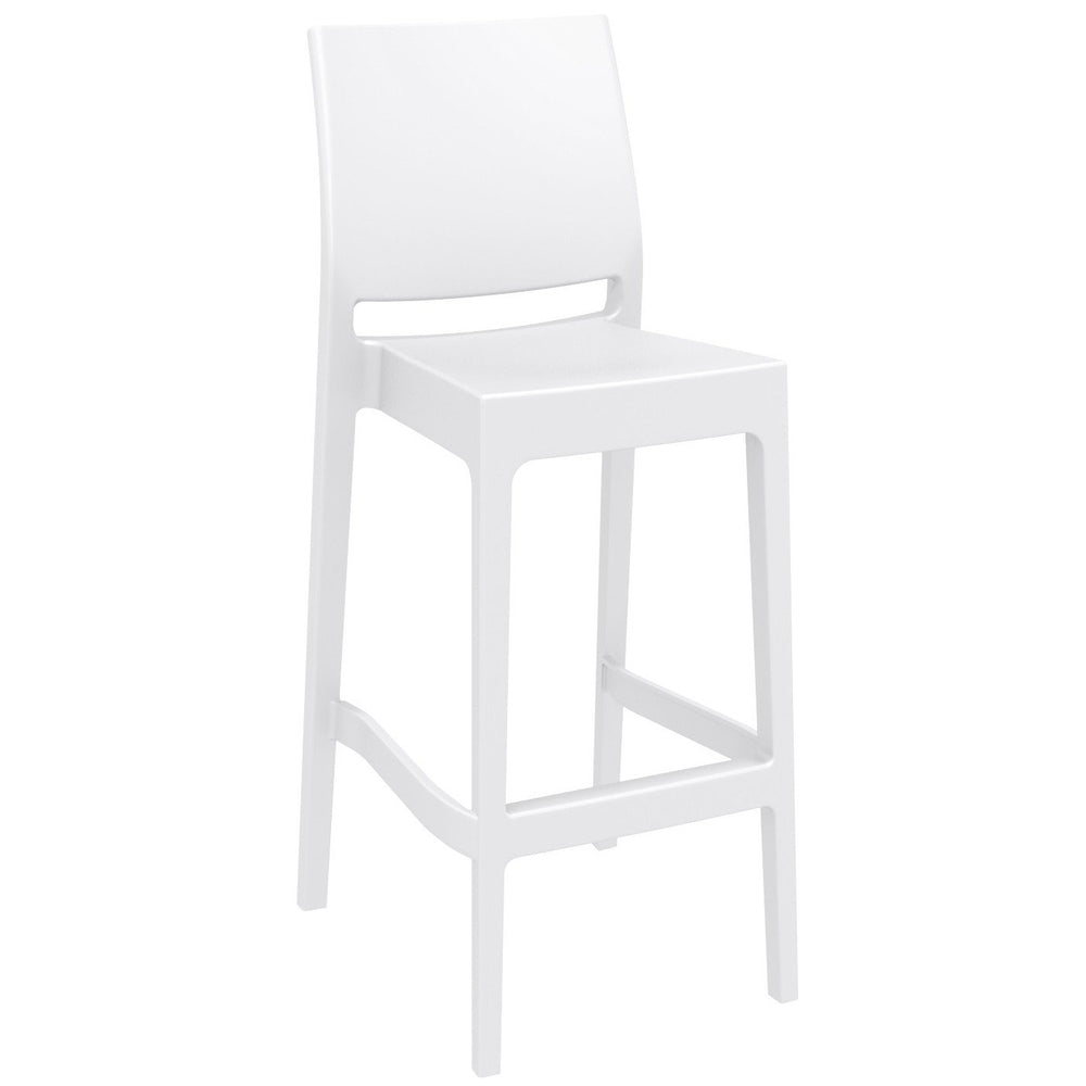 maya resin counter stool dove gray