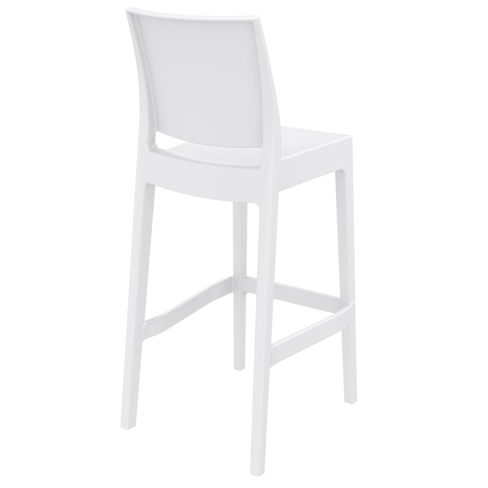 maya resin counter stool dove gray