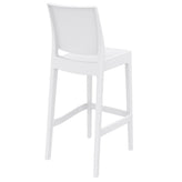 maya resin counter stool dove gray