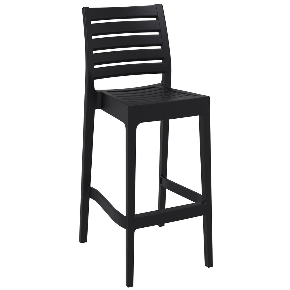 ares resin barstool black