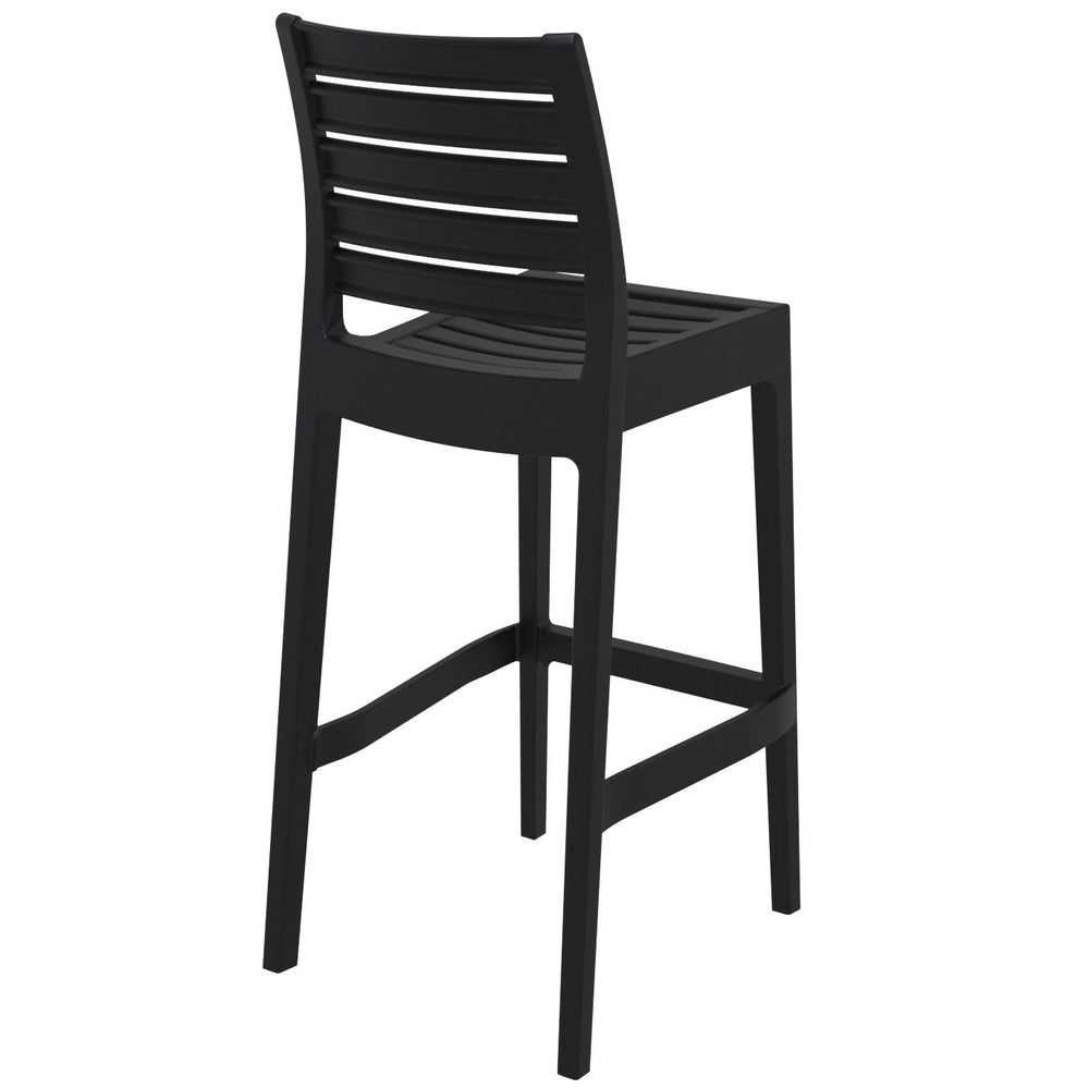 ares resin barstool black