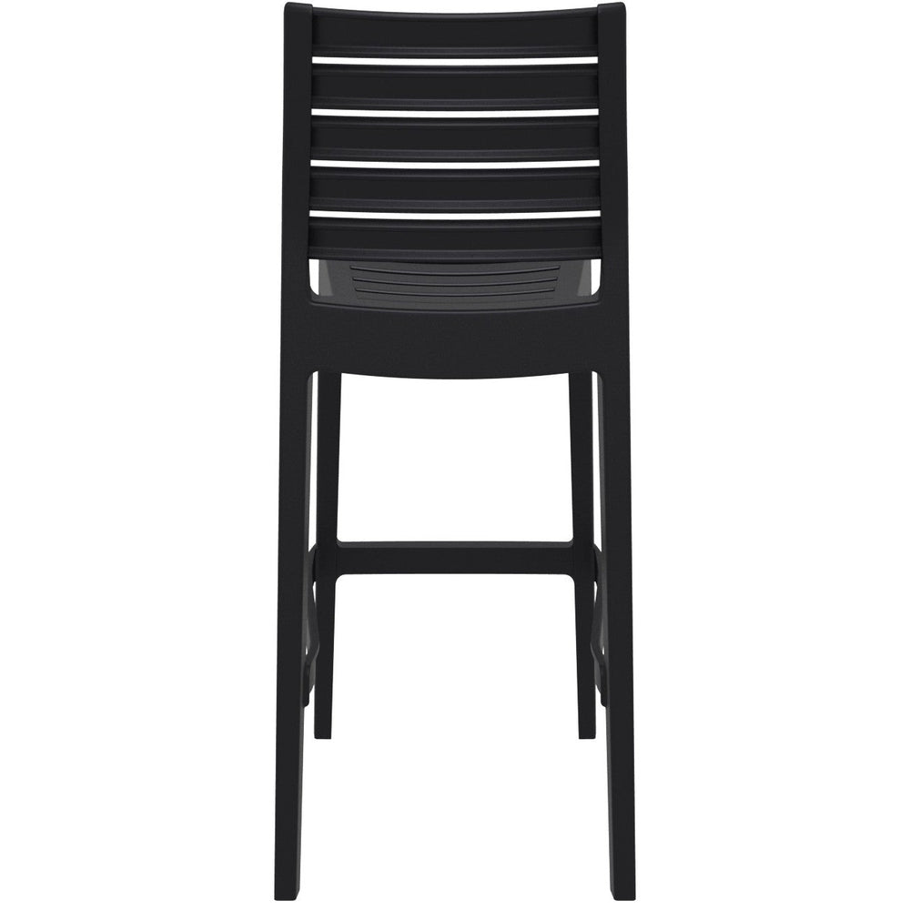 ares resin barstool black